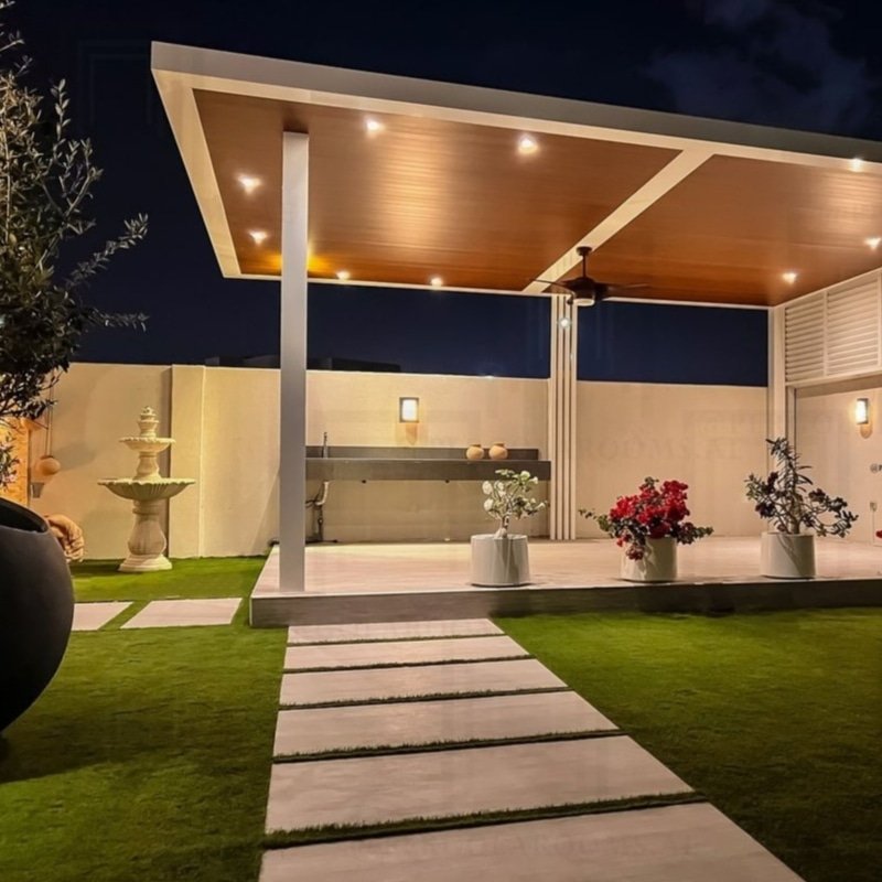 تزيين حديقة البيت في العين